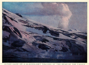 1921 Print Katmai National Park Valley Ten Thousand Smokes Alaska Landscape NGM2