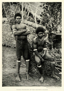 1921 Print Solomon Island Stalwart Indigenous Jewelry Cannibalism NGM2