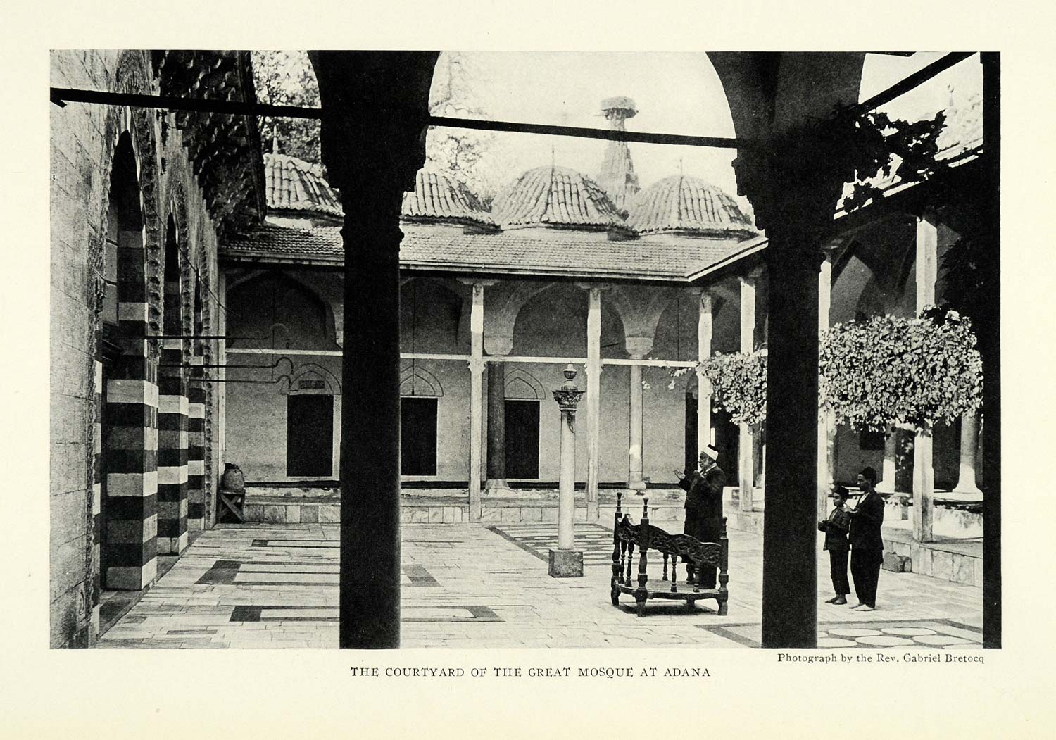 1924 Print Mosque Adana Arch Gabriel Bretocq Turkey Ulu Cami Medieval Islam NGM2
