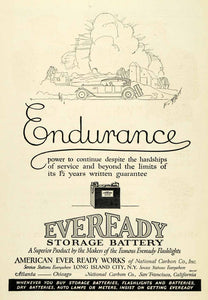 1921 Ad Eveready Storage Battery Car Long Island City National Carbon NGM2