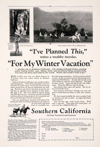 1926 Ad Southern California Tourism Los Angeles Chamber Commerce Foothill NGM3