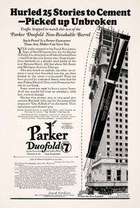 1926 Ad Parker Duofold Ketcheson George Fuller Pen Janesville Stevens Hotel NGM3