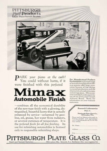 1926 Ad Pittsburgh Plate Glass Piano Car Automobile Milwaukee Wisconsin NGM3