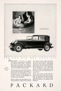1926 Ad Packard Vehicle Car Automobile Luxury Dinner Party Transportation NGM3