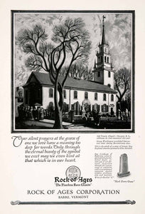 1926 Ad Rock Age Trinity Church Newport Rhode Island George Washington NGM3