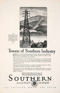 1926 Ad Southern Railway System Washington DC Electricity Railroad NGM3