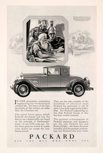1927 Ad Packard Automobile Car Motor Vehicle Eight Six Archimedes Screw NGM3