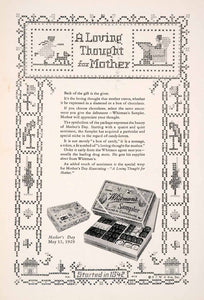 1929 Ad Whitmans Sampler Chocolates Confections Candy Mothers Day Gift NGM3