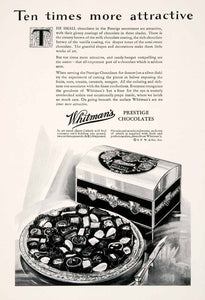 1929 Ad Whitmans Prestige Chocolate Art Metal Chest Box Candy Sweets NGM4