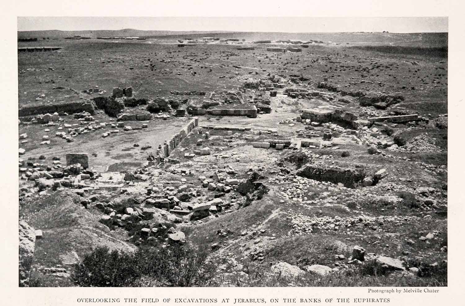 1926 Halftone Print Jarabulus Syria Hittites Archaeological Excavations NGM4