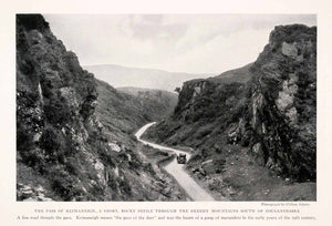 1927 Halftone Print Keimaneigh Pass Sheehy Mountains Ireland Antique Car NGM4
