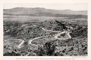 1929 Halftone Print Raton Pass New Mexico Landscape R. L. Campbell NGM4