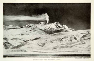 1917 Print Mount Mageik Mountain Alaska Peninsula Landscape Historical View NGM5