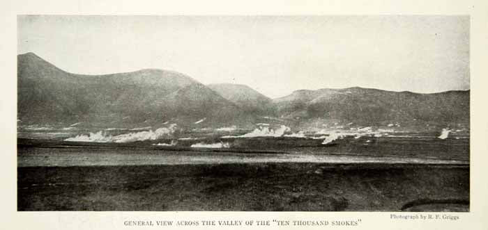 1917 Print Valley Ten Thousand Smokes Katmai Park Alaska Historical Image NGM5