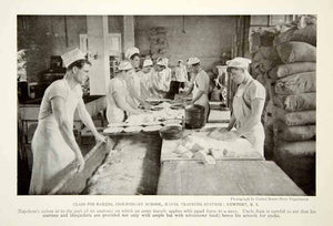 1917 Print Commissary School Bakers American Navy World War I Historical NGM5