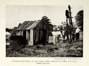 1920 Print Joy Farm Ohio Oil Well Number Four Industry Historical Image NGM5