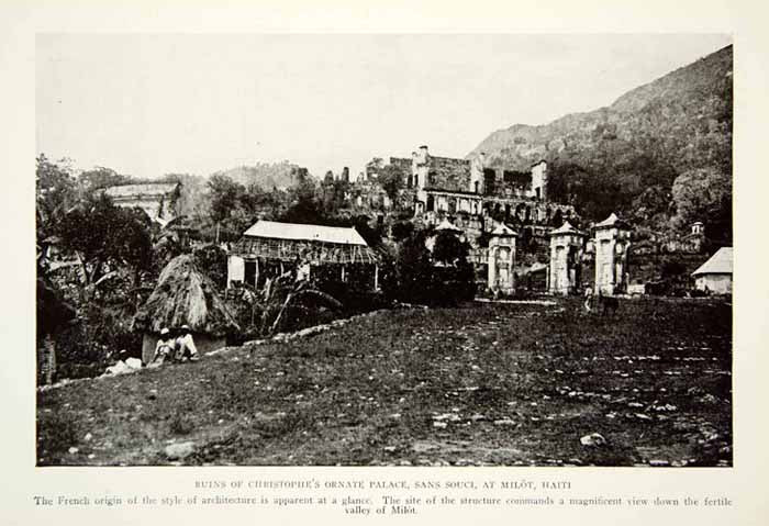 1920 Print Christohpes Palace Milot Haiti Fortress Castle Architecture View NGM5