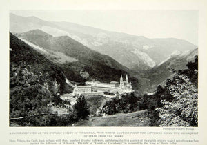 1922 Print Valley Covadonga Pelayo Gothic Architecture Spain Mountains Moor NGM7