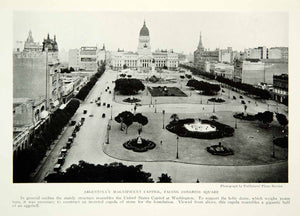 1921 Print Buenos Aires Argentina Capital Building Cityscape Dome Courtyard NGM7