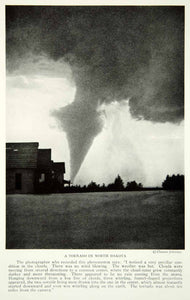 1922 Print Tornado Severe Weather North Dakota Thunder Storm Natural Image NGM8