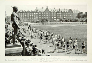1922 Print Copenhagen Stadium Race Denmark Danish Capital Historical Image NGM8