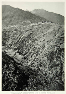 1926 Print Tungchuling Temple Yangtze River China Landscape Historical View NGM9