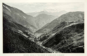 1926 Print Atuntz Tibetan Village Landscape Mountain Historical Image View NGM9