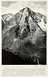 1932 Print Mountain Holy Cross National Monument Landmark Historical Image NGM9
