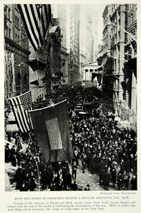 1929 Print Broad Wall Street Armistice Day World War One Historical Image NGM9