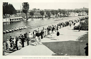 1929 Print Oxford University Rowing Team Race England Historical Image NGM9