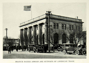 1929 Print American Bank Mukden Manchuria Shenyang China Building Image NGM9