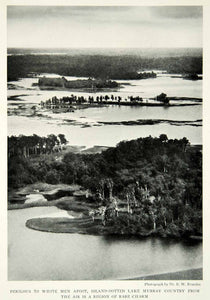 1929 Print Papua New Guinea Landscape Lake Murray Historical Aerial View NGM9