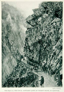 1924 Print Zoji La Pass India Mountain Road Travel Historical Image Rocky NGM9