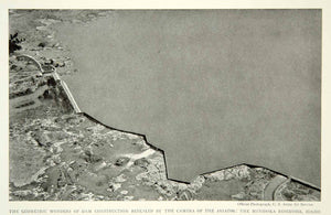 1924 Print Minidoka Reservoir Idaho Aerial View Landscape Historical Image NGM9
