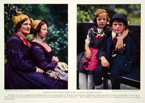 1929 Color Print Salzburg Austria Costume Fashion Clothing Historical Image NGM9