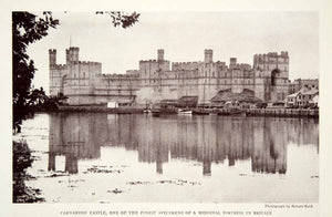 1923 Print Carnarvon Caernarfon Castle Gwynedd Fortress United Kingdom NGMA1