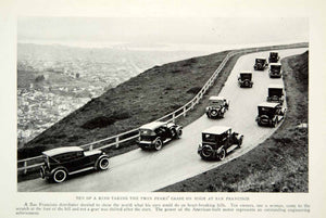 1923 Print San Francisco Twin Peaks Car Engine Drive American Historical NGMA1