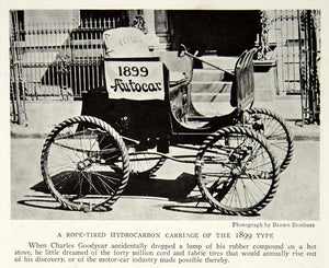 1923 Print Autocar Rope Tires Hydrocarbon Carriage Type 1899 Historical NGMA1