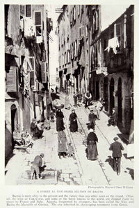 1923 Print Street Scene Bastia Corsica Mediterranean Sea Historical Image NGMA1