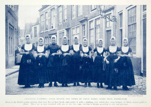 1923 Print Dutch Women Netherlands Holland Dress Costume Traditional N –  Period Paper Historic Art LLC