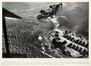 1928 Print San Blas Indians Aerial View Panama Coast Tribal Native NGMA1
