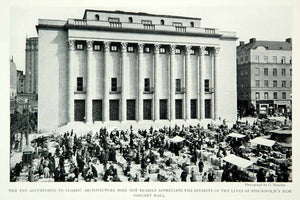 1928 Print Stockholm Concert Hall Sweden Architecture Historical Image NGMA2