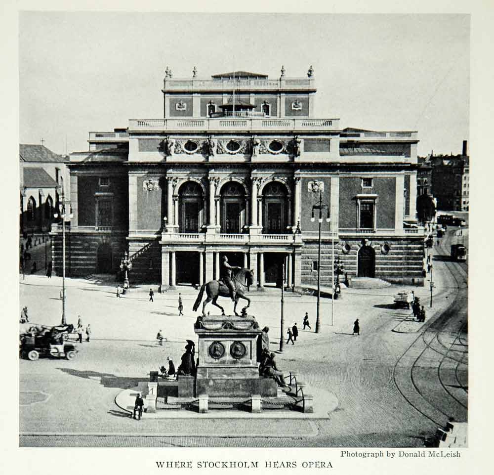 1928 Print Royal Swedish Opera House Stockholm Sweden Architecture Image NGMA2