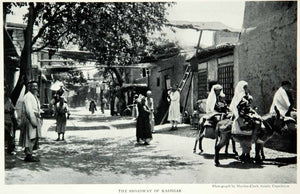 1928 Print Kashgar Broadway Street View China Historical Image Donkey NGMA2