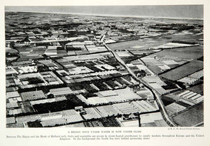 1933 Print Netherlands Farmland Dutch Dike Construction Landscape Aerial NGMA2