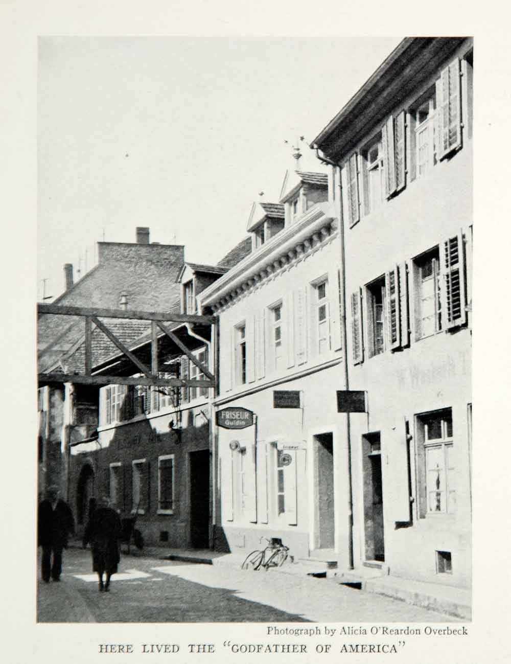 1933 Print Merchants Hall Architecture Frieburg Germany Historical Image NGMA2