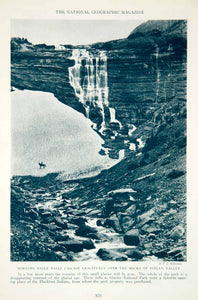 1933 Print Piegan Valley Glacier National Park Landscape Historical Image NGMA2