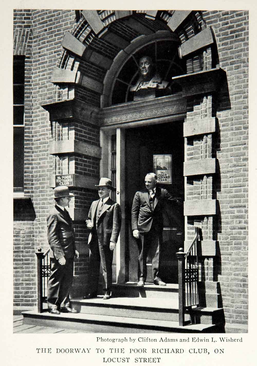 1932 Print Poor Richard Club Philadelphia Pennsylvania Locust Street View  NGMA2