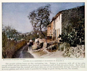 1928 Print Architecture Majorca Spanish Mediterranean Sea Historical Image NGMA2