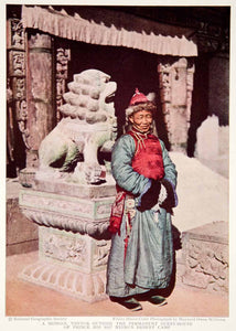 1932 Print Mongolian Traditional Dress Guest House Prince Hsi Ssu Nying NGMA2
